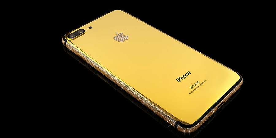 iPhone 7 Plus 24k Gold Swarovski