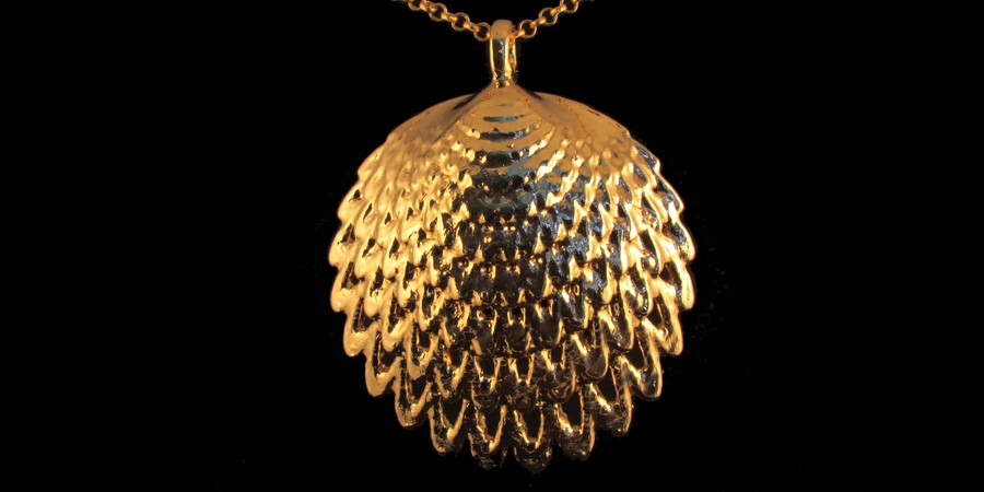 24K SHELL 3D KOLYE