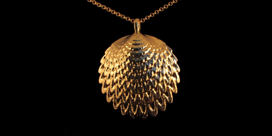 24K SHELL 3D KOLYE